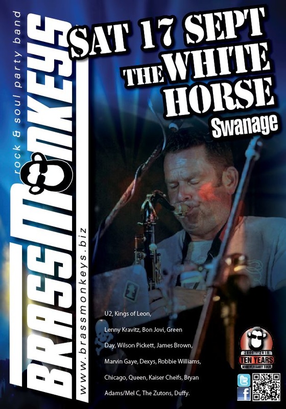 BRASSMONKEYS - Sat 17 Sep - White Horse, Swanage
