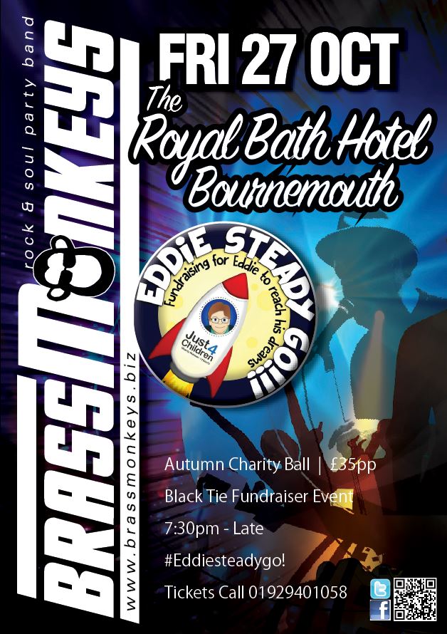 BrassMonkeys - Eddie Steady Go - Charity Ball - Royal Bath Hotel - Friday 27 October 2017